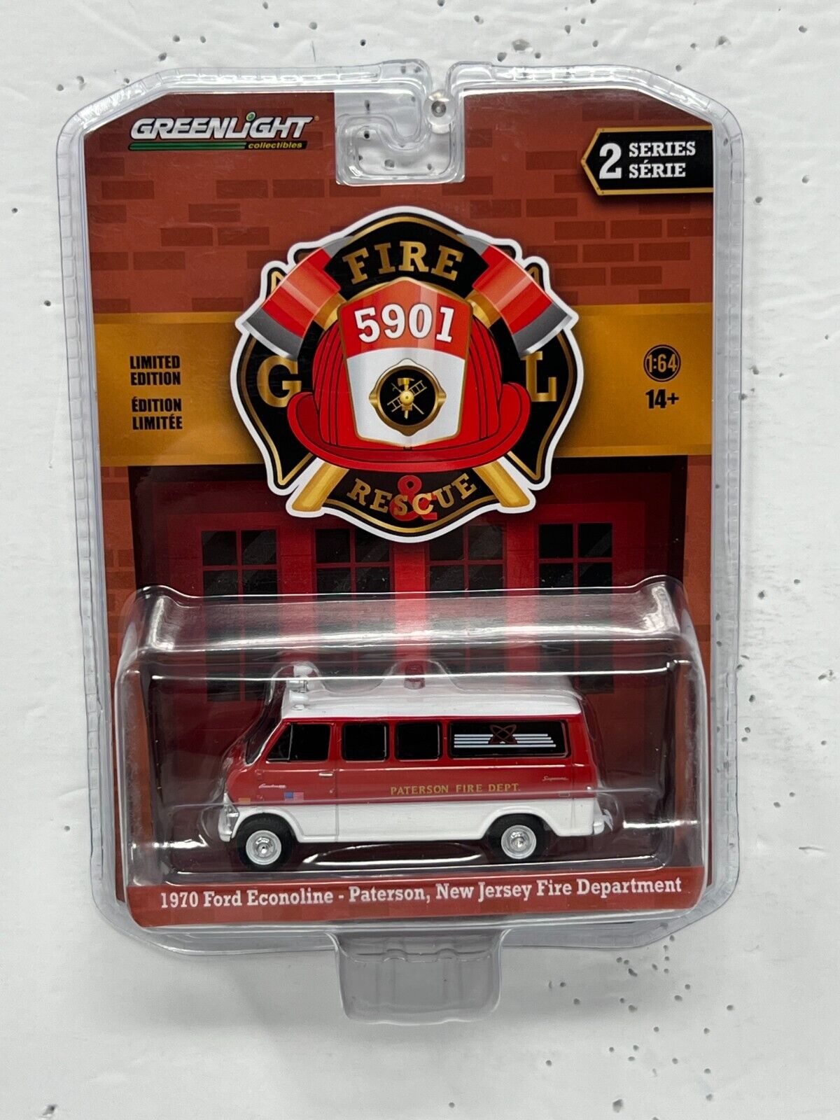 Greenlight Fire & Rescue 1970 Ford Econoline 1:64 Diecast