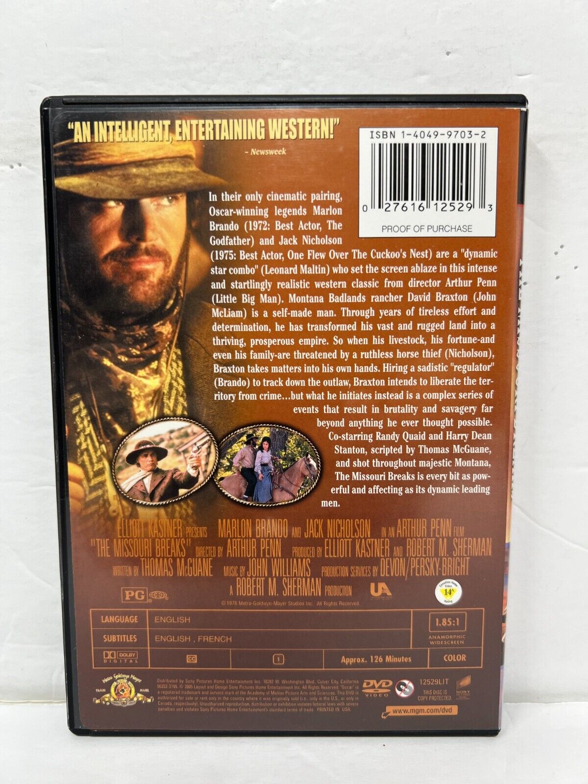 The Missouri Breaks (DVD) Western Good Condition!!!