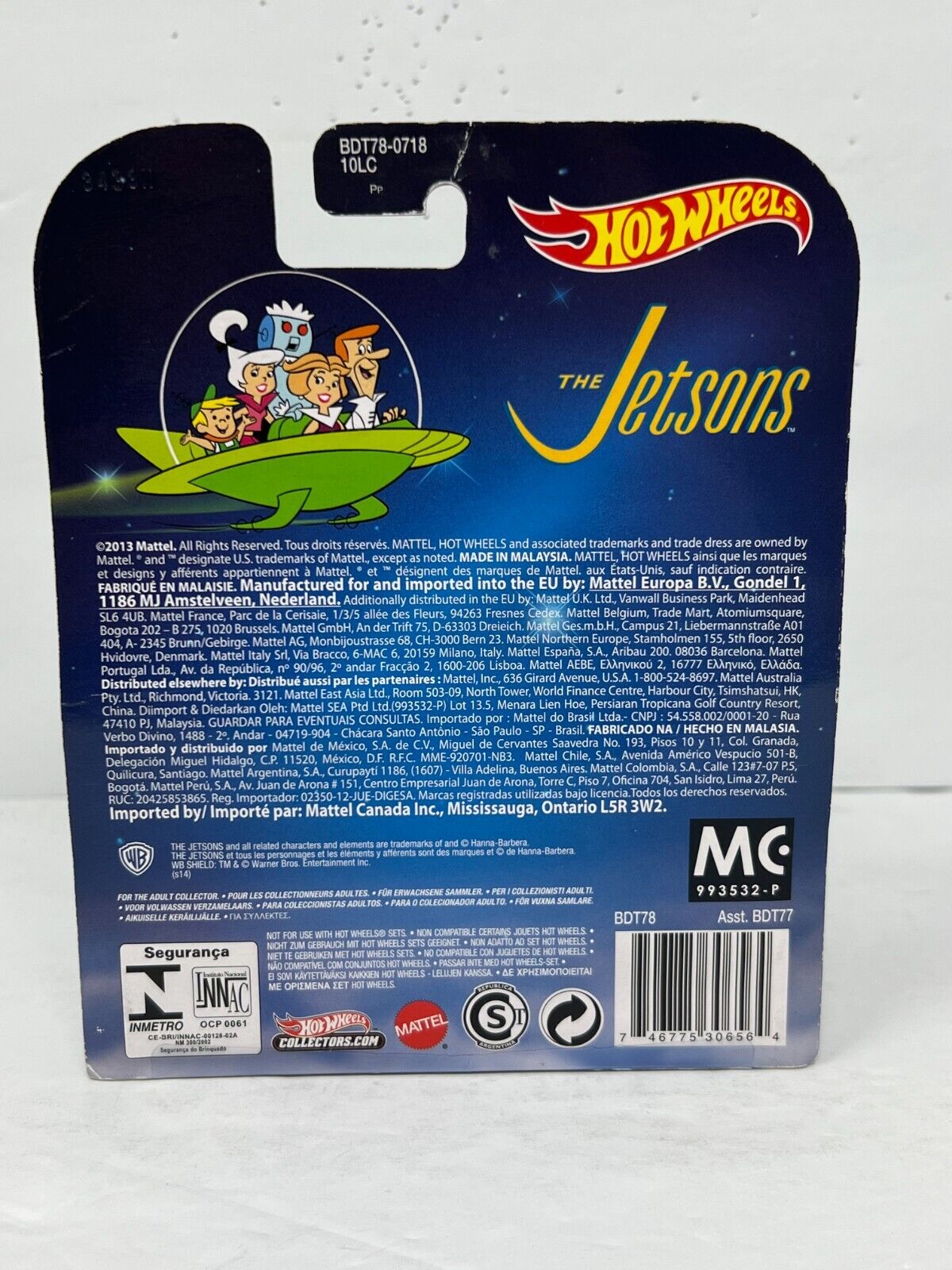 Hot Wheels Retro Entertainment The Jetsons Capsule Car 1:64 Diecast