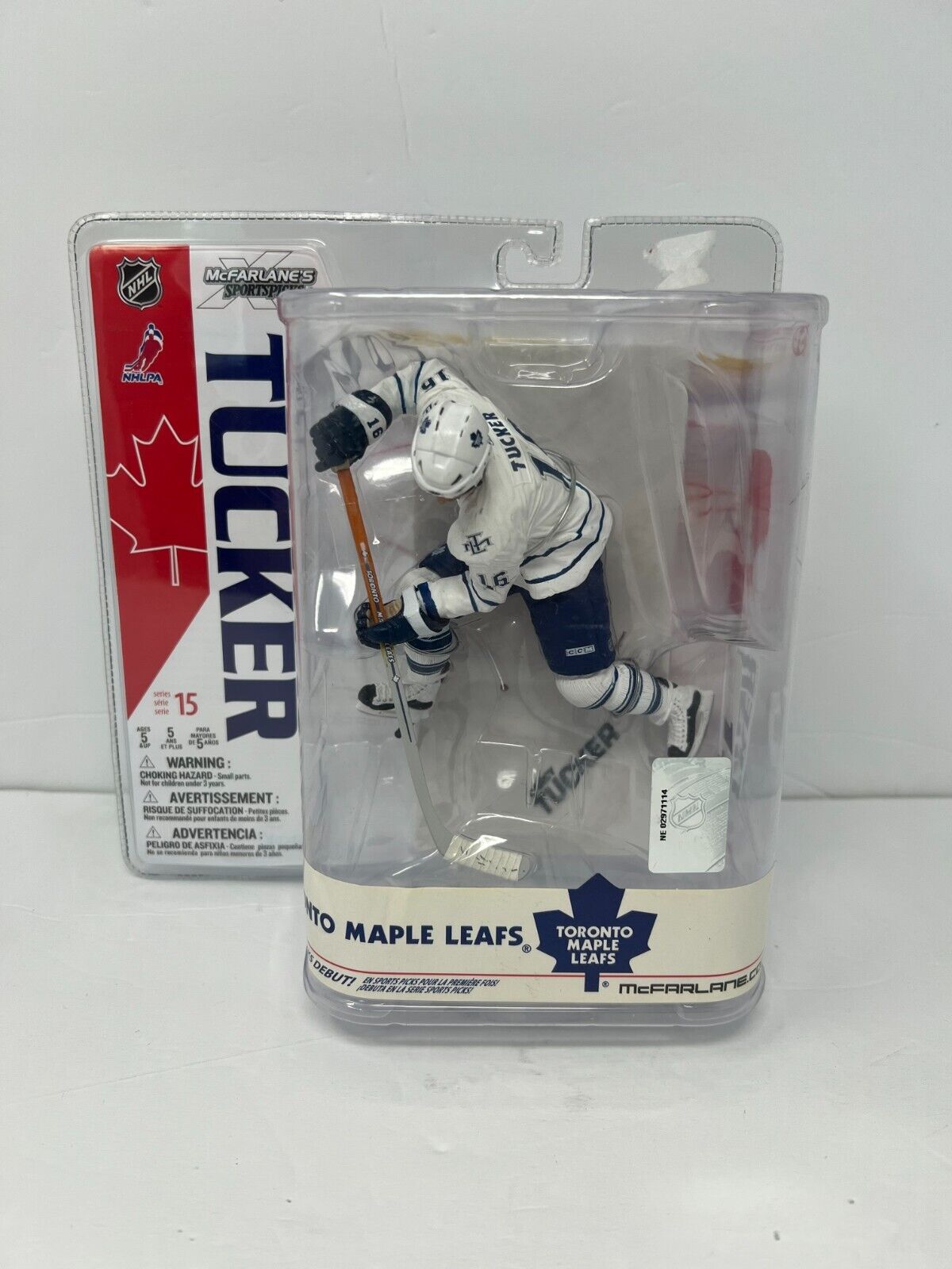 Mcfarlane NHL Darcy Tucker Toronto Maple Leafs White Jersey Series 15 Figure