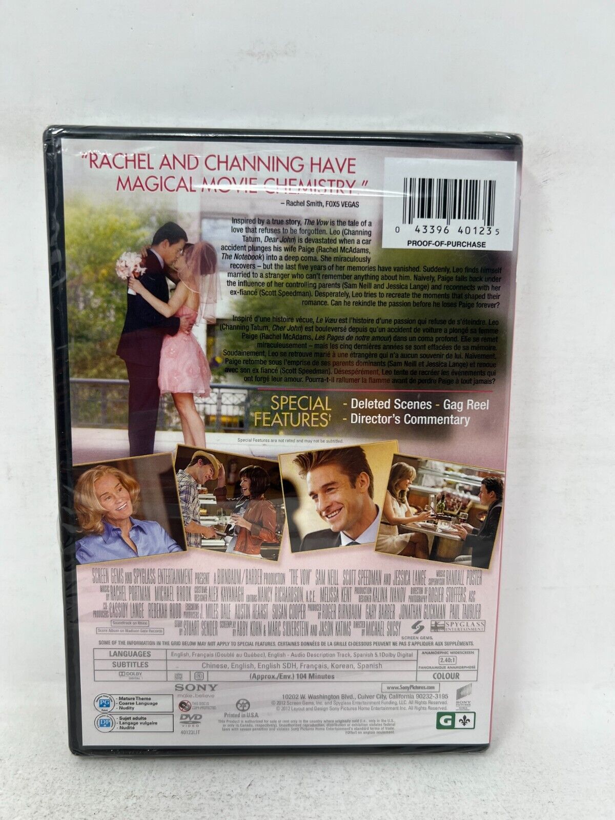 The Vow (DVD) Romance New and Sealed!!!