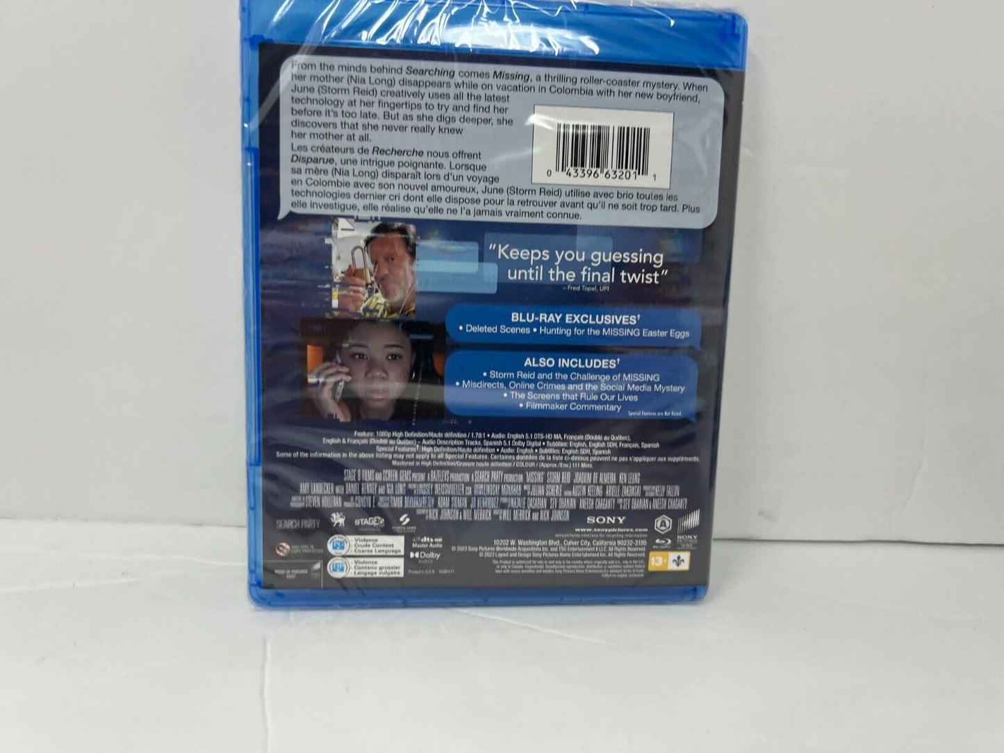 Missing (Blu-ray) Thriller Brand New and Sealed!!!