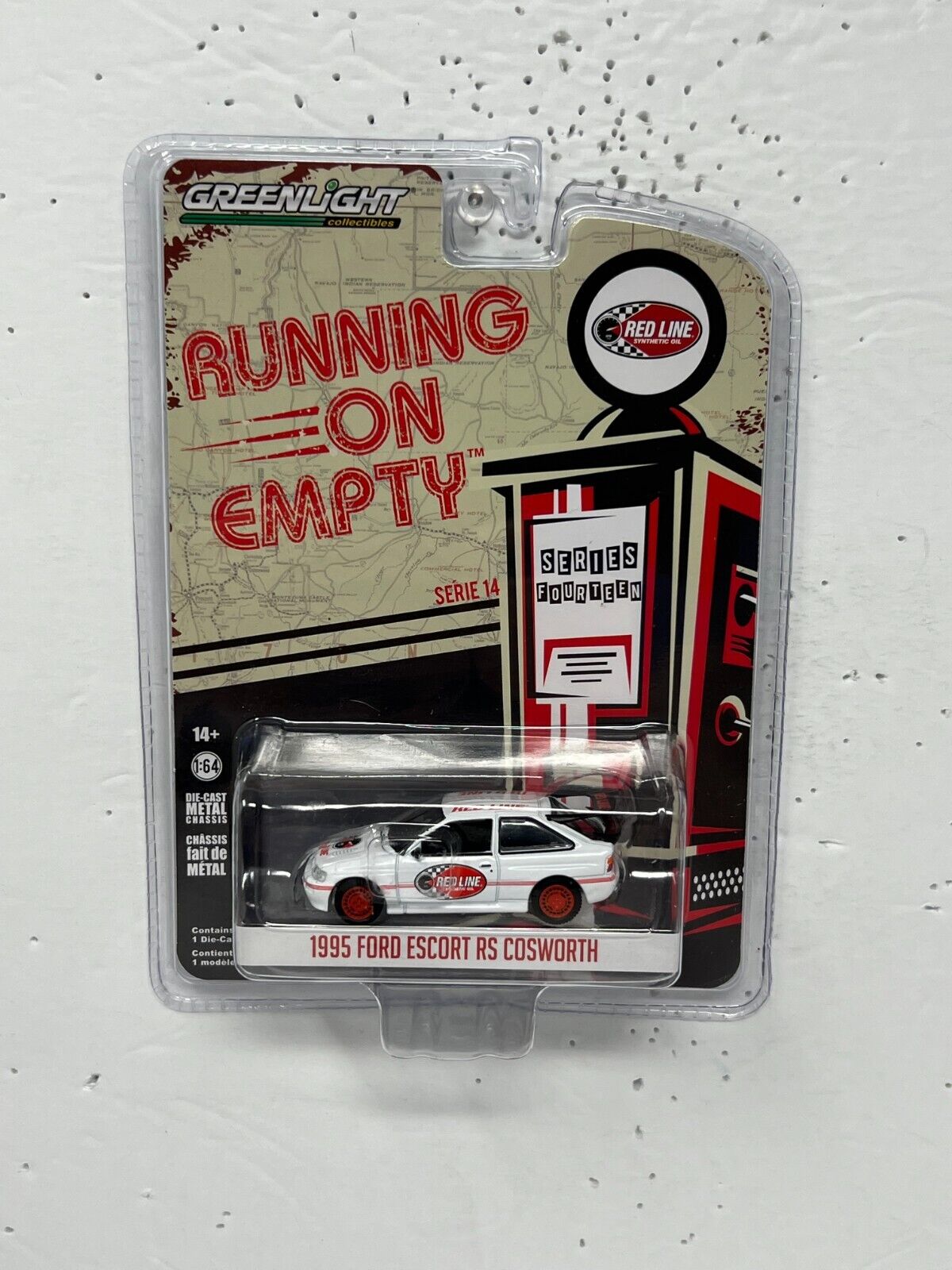 Greenlight Running on Empty 1995 Ford Escort RS Cosworth 1:64 Diecast V4