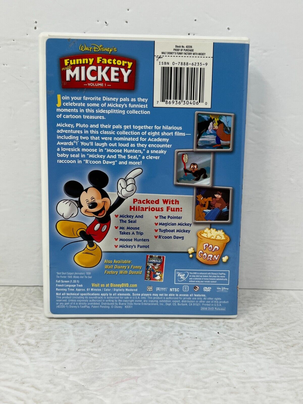 Funny Factory With Mickey (DVD) Disney Good Condition!!!