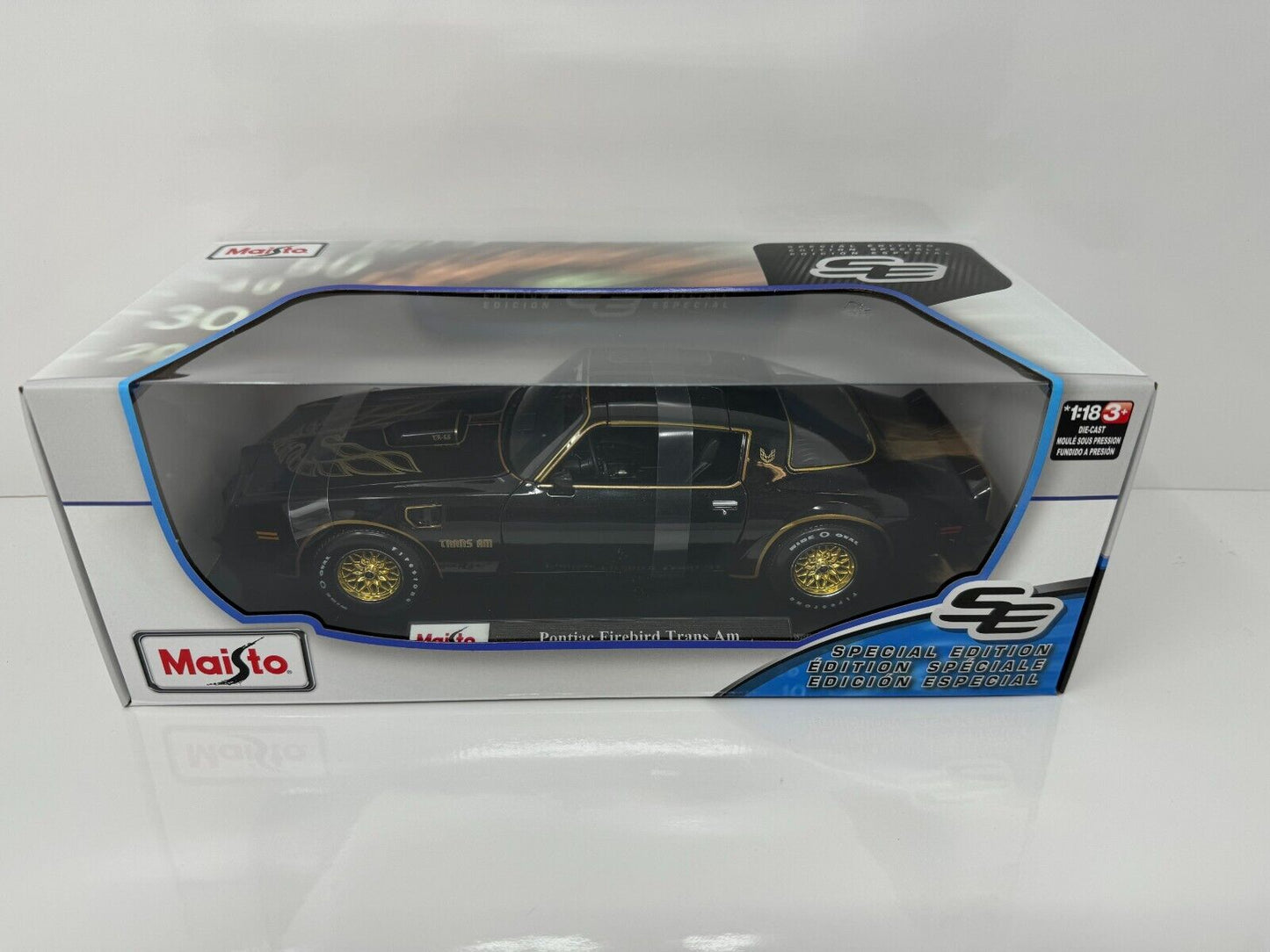 Maisto 1978 Pontiac Firebird Trans AM Special Edition 1:18 Diecast Black Color