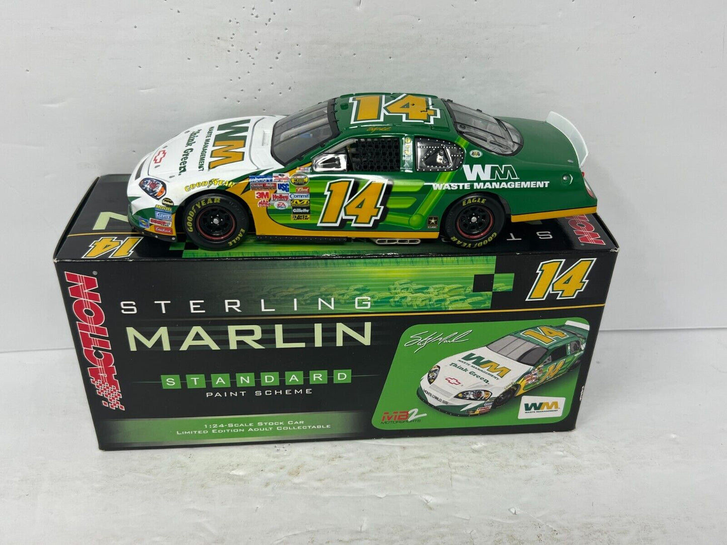 Action Nascar #14 Sterling Marlin Waste Management 2006 Monte Carlo 124 Diecast