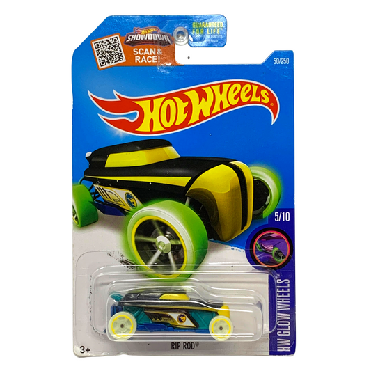 Hot Wheels Treasure Hunt HW Glow Wheels Rip Rod 1:64 Diecast