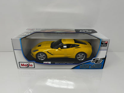 Maisto 2014 Chevrolet Corvette Stingray Z51 Special Edition 1:18 Diecast Yellow