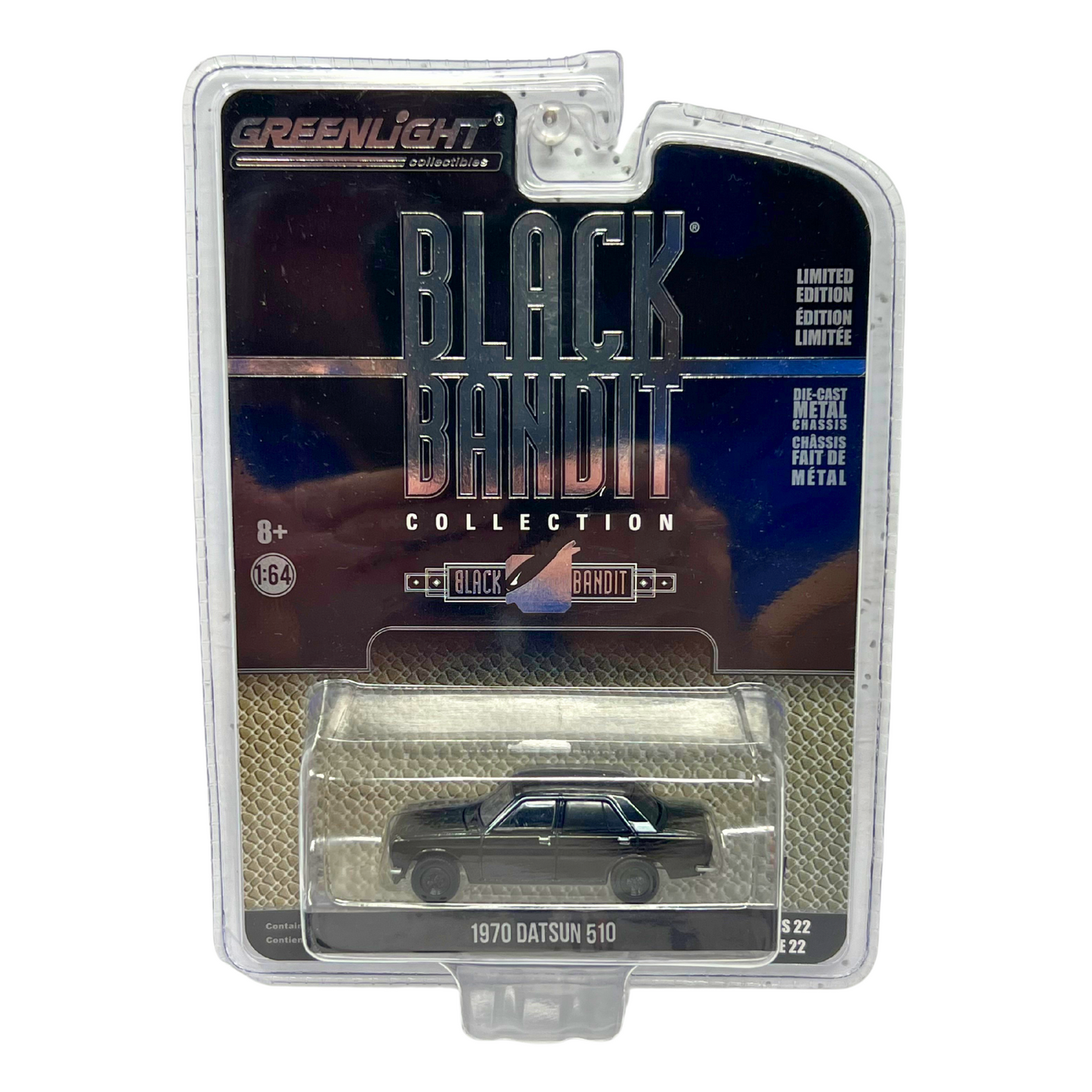 Greenlight Black Bandit 1970 Datsun 510 1:64 Diecast