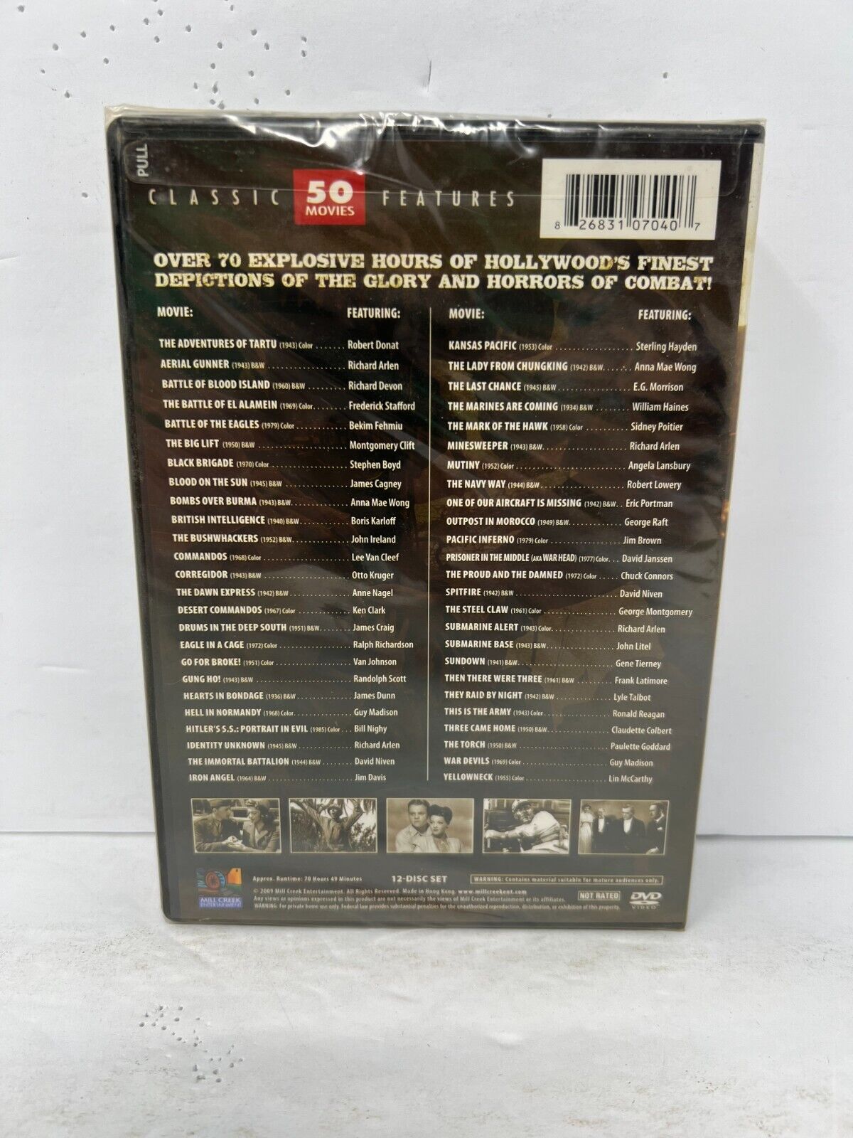 Combat Classics: 50 Movie Pack Collection (DVD) New and Sealed!!!