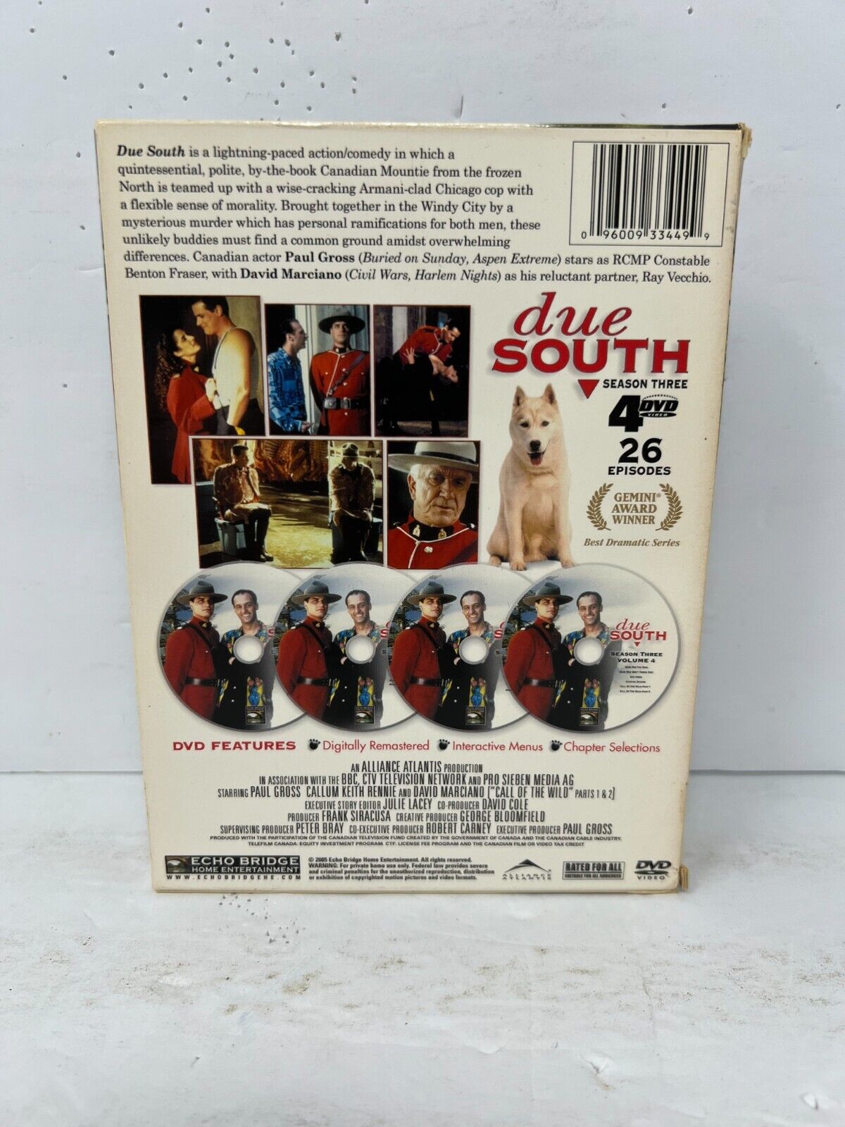 Due South: Season 3 (DVD) TV Series Boxset Good Condition!!!