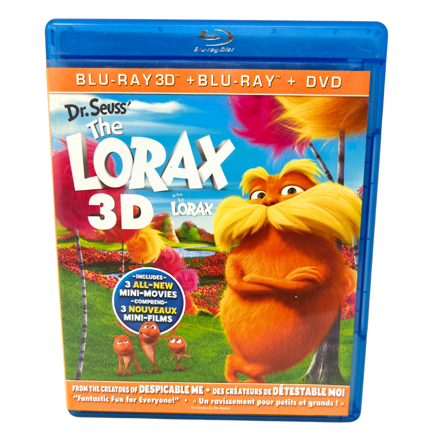 The Lorax (Blu-ray 3D) Kids Cartoon Good Condition!!!