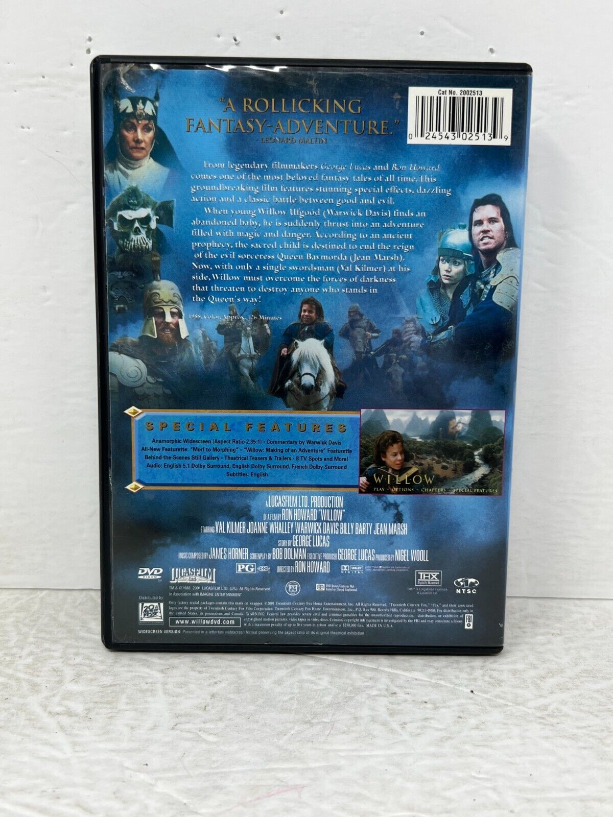 Willow (DVD) Fantasy Val Kilmer Good Condition!!!