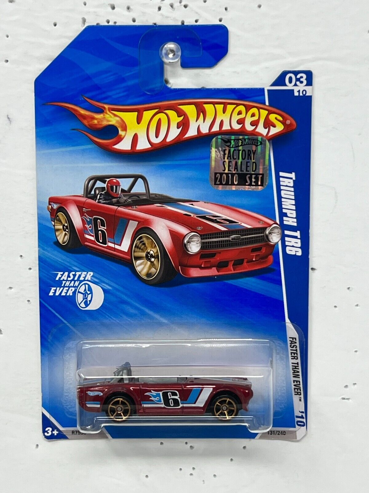 Hot Wheels Faster Than Ever Triumph TR6 1:64 Diecast Factory Sealed