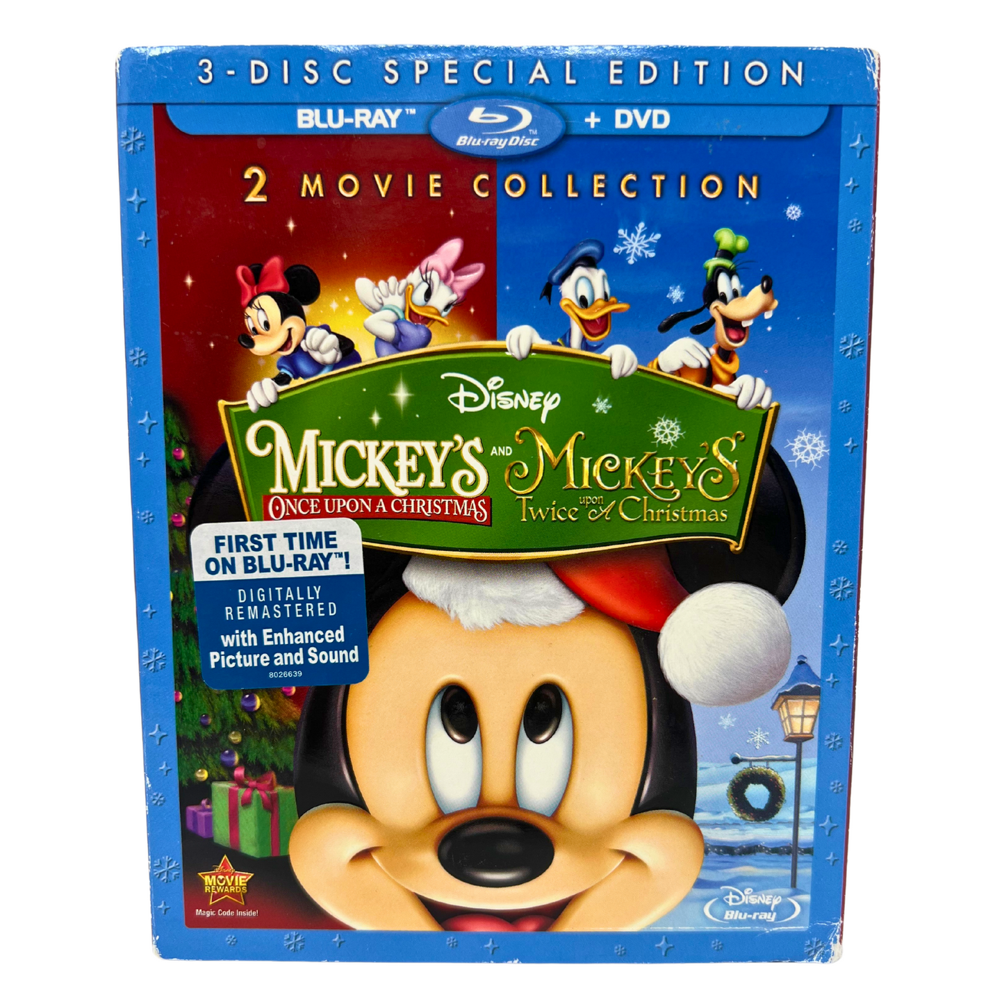 Mickey's Once & Twice Upon A Christmas (Blu-ray) Disney Good Condition!!!