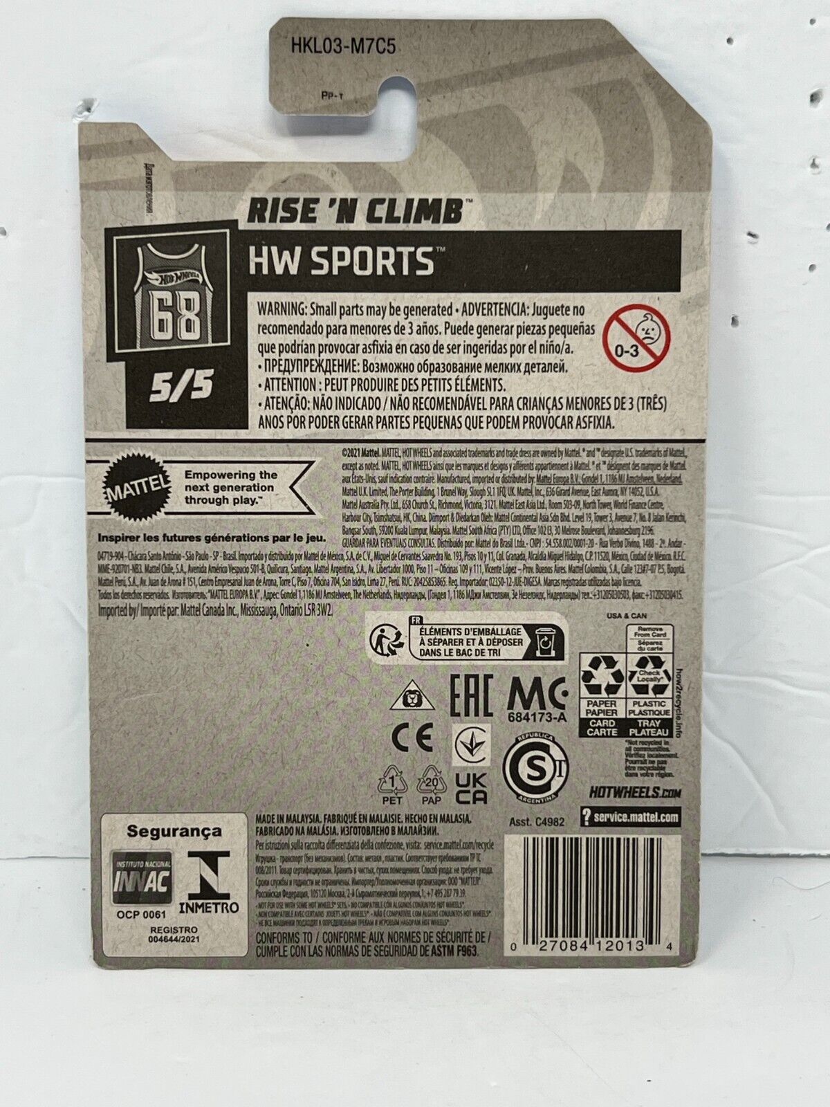 Hot Wheels Treasure Hunt HW Sports Rise 'N Climb 1:64 Diecast