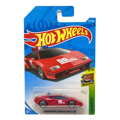 Hot Wheels HW Exotics Lamborghini Countach Pace Car 1:64 Diecast