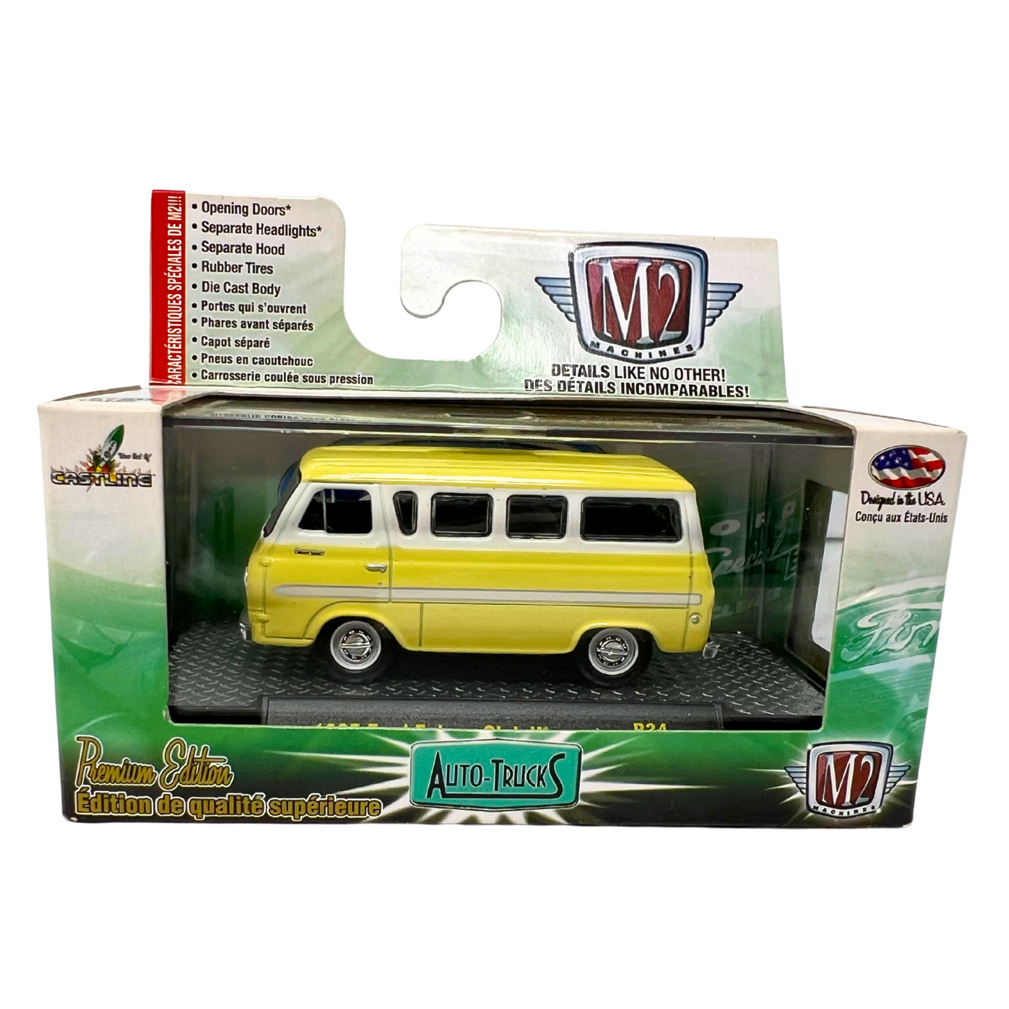 M2 Machines Auto-Trucks 1965 Ford Falcon Club Wagon 1:64 Diecast