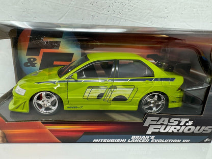 Jada Fast & Furious Brian's Mitsubishi Lancer Evolution VII 1:24 Diecast