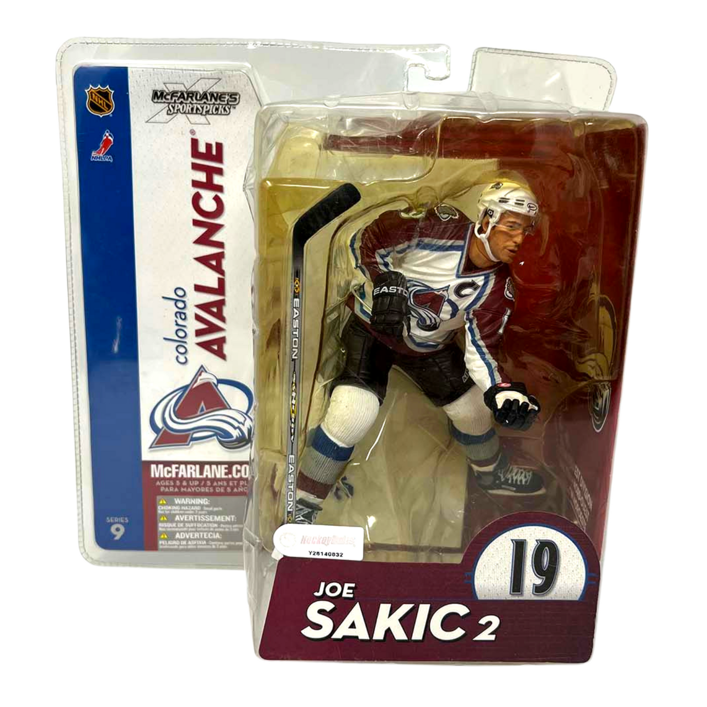 McFarlane NHL Joe Sakic Colorado Avalanche White Jersey Series 9 6 Inch Figure