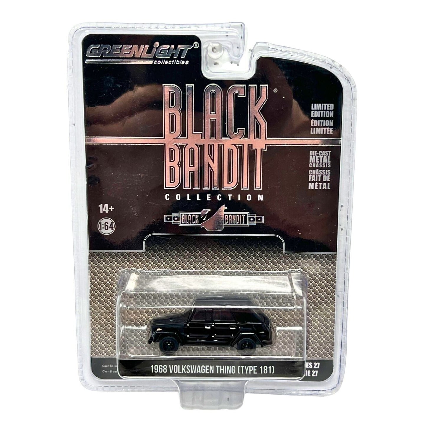 Greenlight Black Bandit 1968 Volkswagen Thing (Type 181) 1:64 Diecast