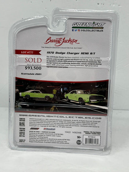 Greenlight Barrett-Jackson 1970 Dodge Charger HEMI RT 1:64 Diecast