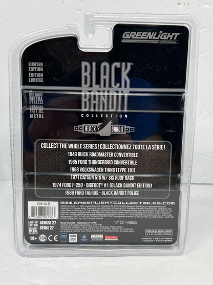 Greenlight Black Bandit 1965 Ford Thunderbird Convertible 1:64 Diecast