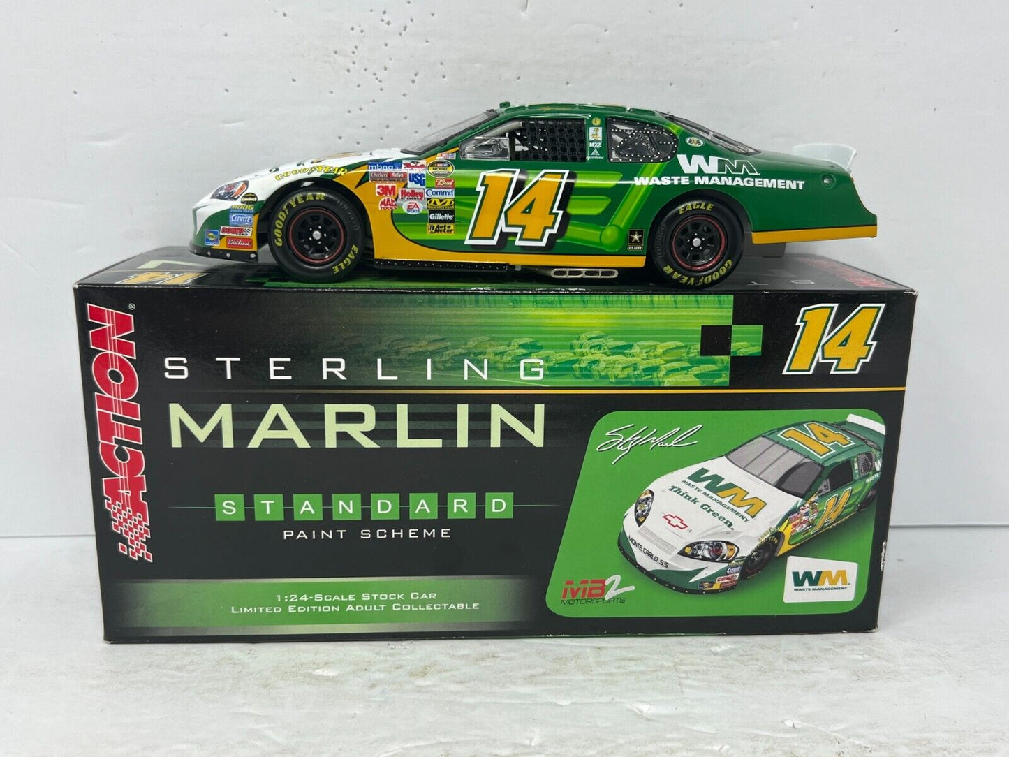 Action Nascar #14 Sterling Marlin Waste Management 2006 Monte Carlo 124 Diecast