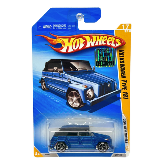 Hot Wheels 2009 New Models Volkswagen Type 181 1:64 Diecast Blue Factory Sealed