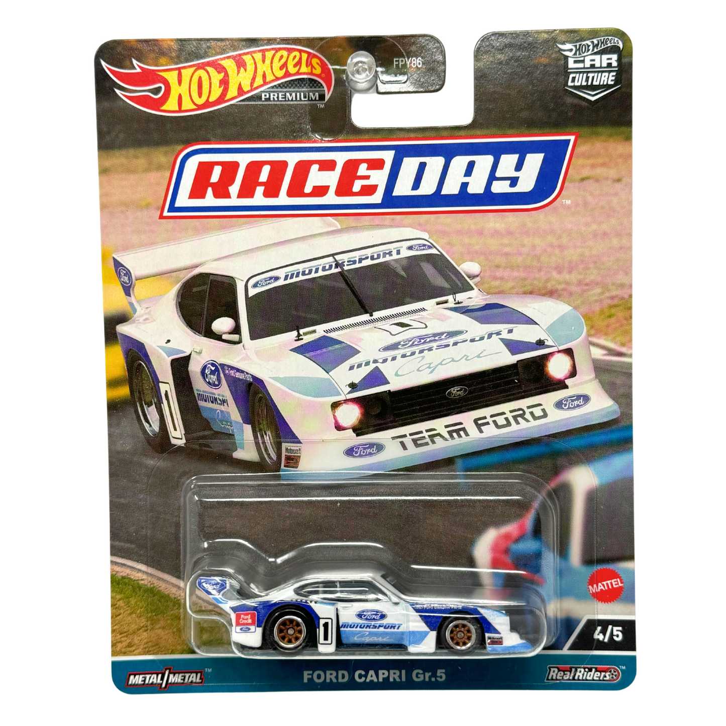 Hot Wheels Premium Race Day Ford Capri Gr.5 1:64 Diecast