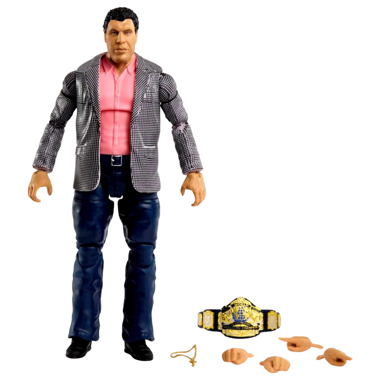 WWE Andre the Giant Elite Collection Series 100 Action Figure Championship Belt