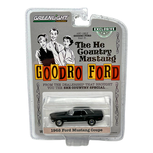 Greenlight Hobby Exclusives Goodro Ford 1968 Ford Mustang Coupe 1:64 Diecast