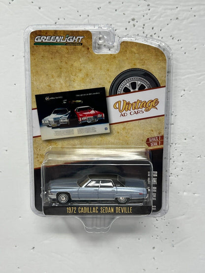 Greenlight Vintage Ad Cars 1972 Cadillac Sedan DeVille 1:64 Diecast