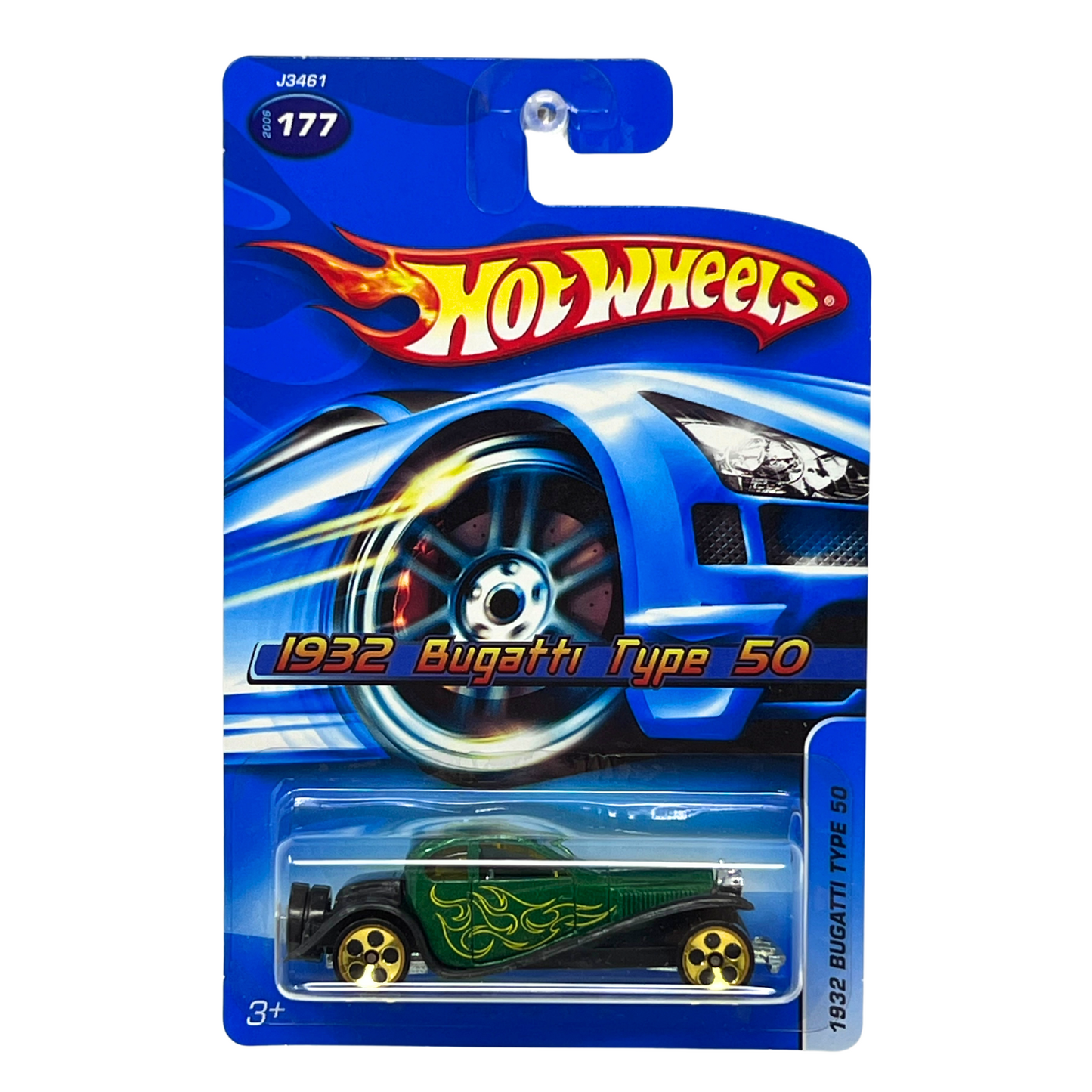 Hot Wheels 1932 Bugatti Type 50 Green 1:64 Diecast  Version 2