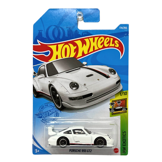 Hot Wheels HW Exotics Porsche 993 GT2 1:64 Diecast White