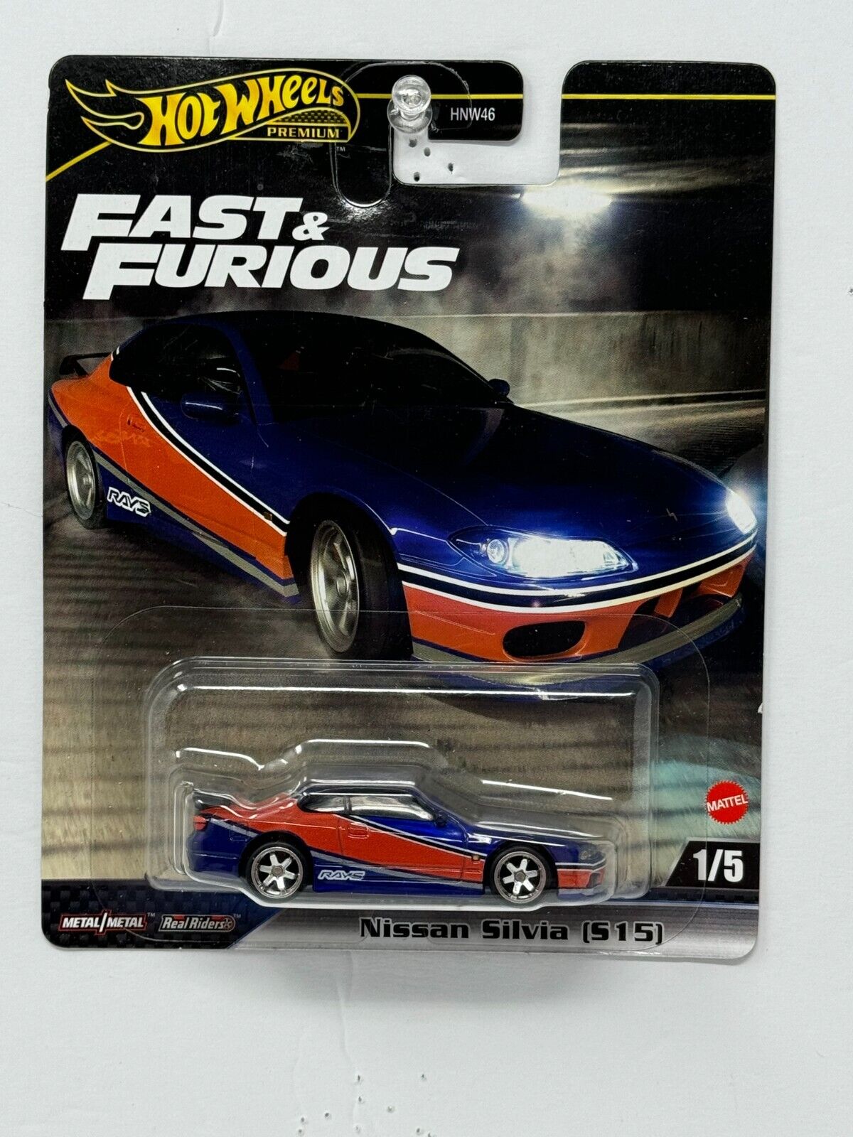 Hot Wheels Premium Nissan Silvia (S15) Fast & Furious 1:64 Diecast