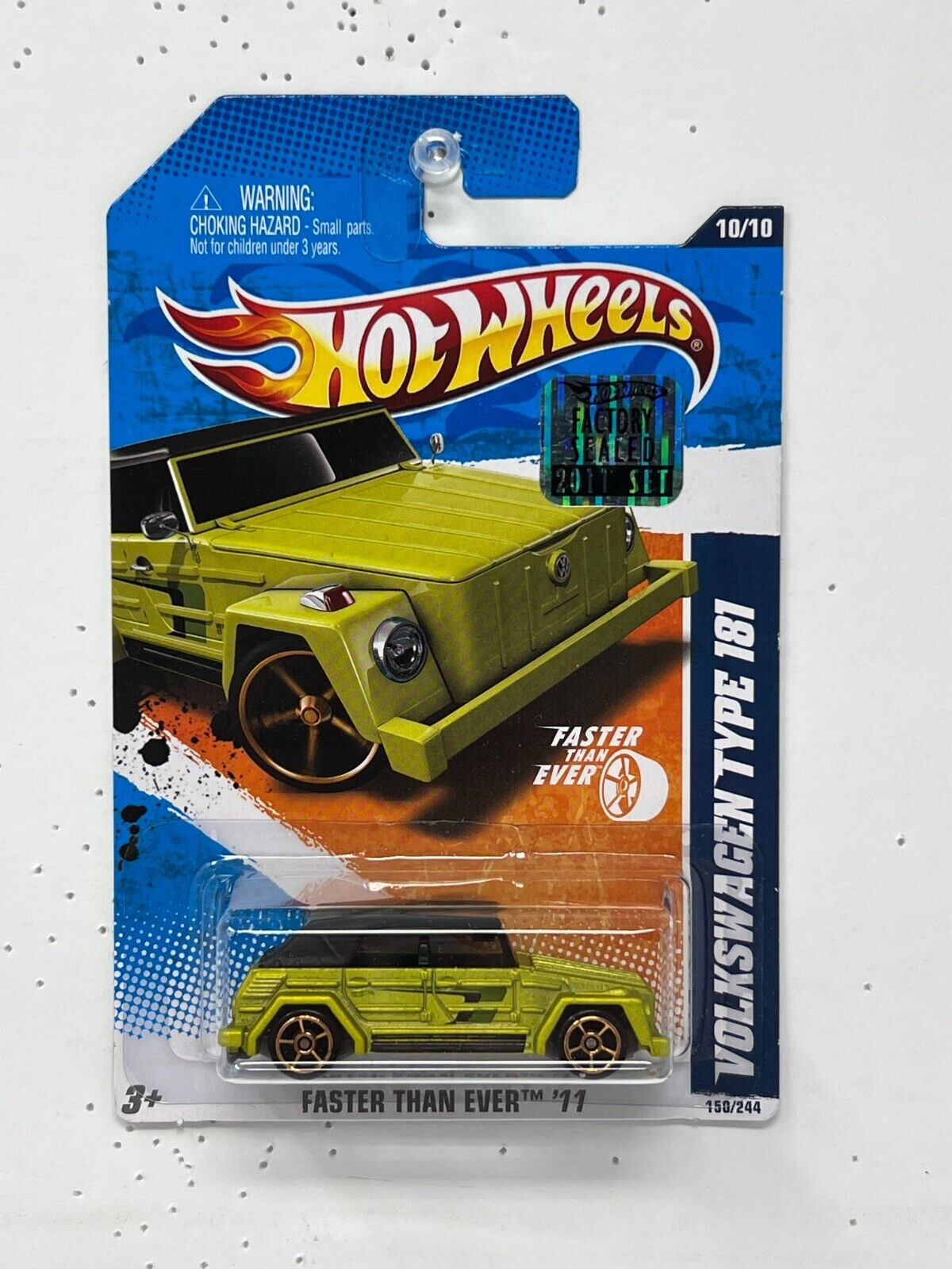 Hot Wheels Faster Than Ever '11 Volkswagen Type 181 1:64 Diecast Factory Sealed