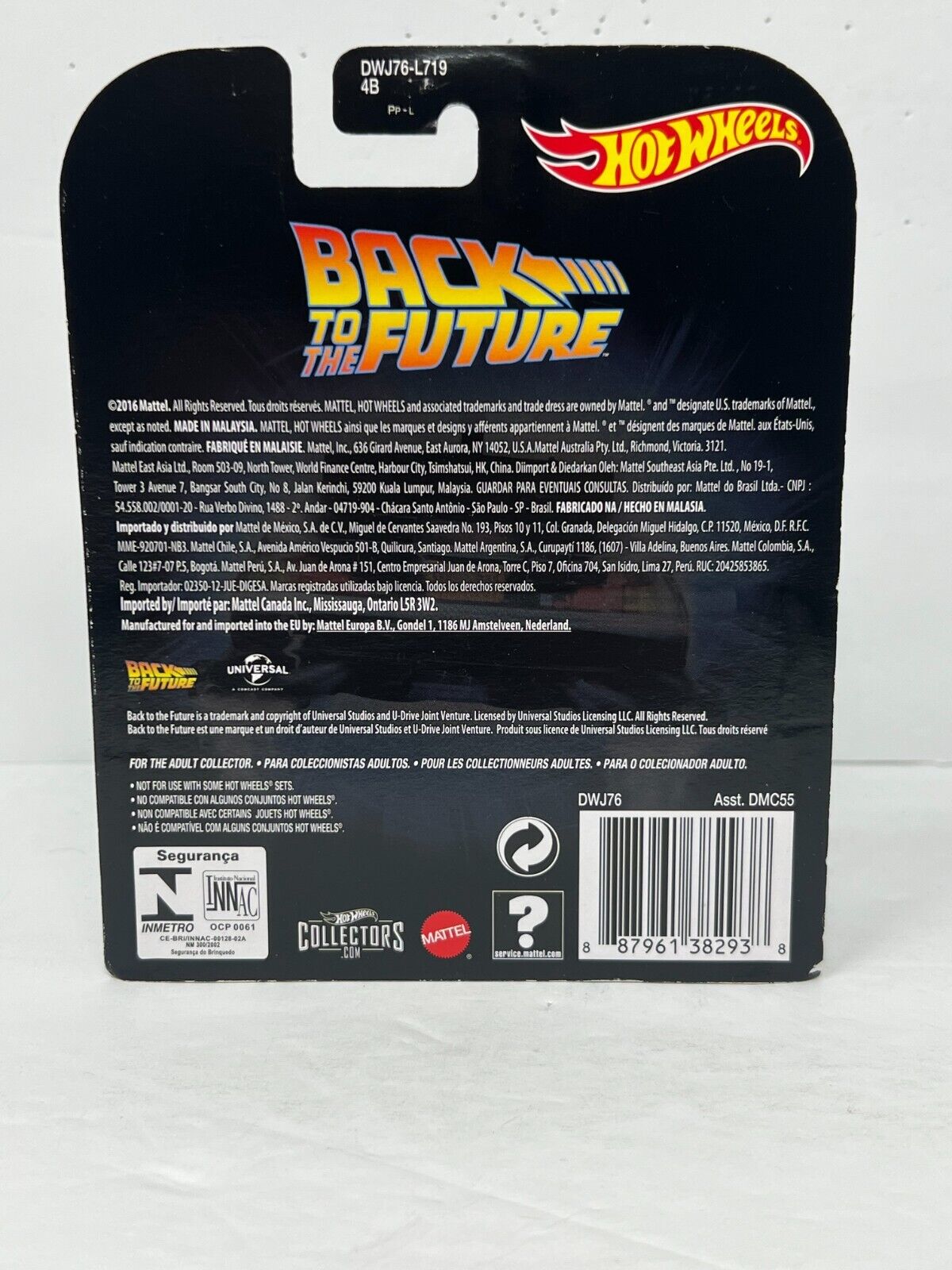 Hot Wheels Retro Entertainment Back to the Future Time Machine Hover Mode 1:64