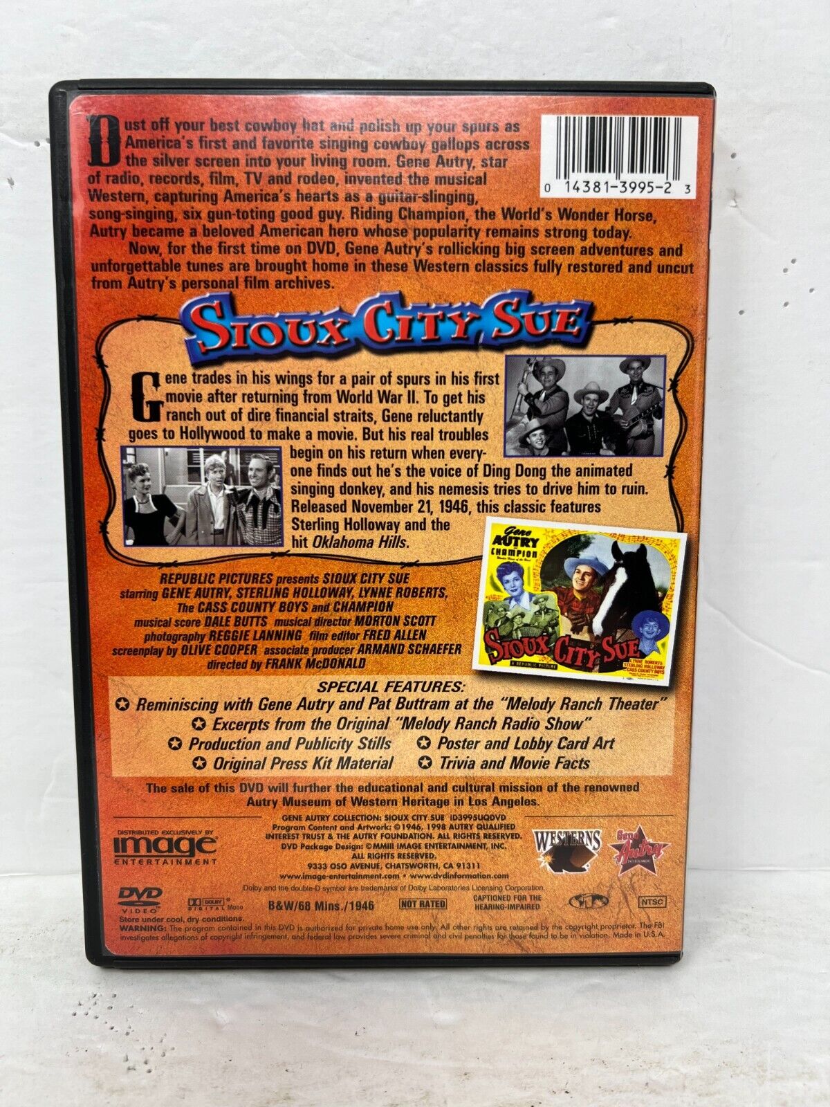 Sioux City Sue (DVD) Western