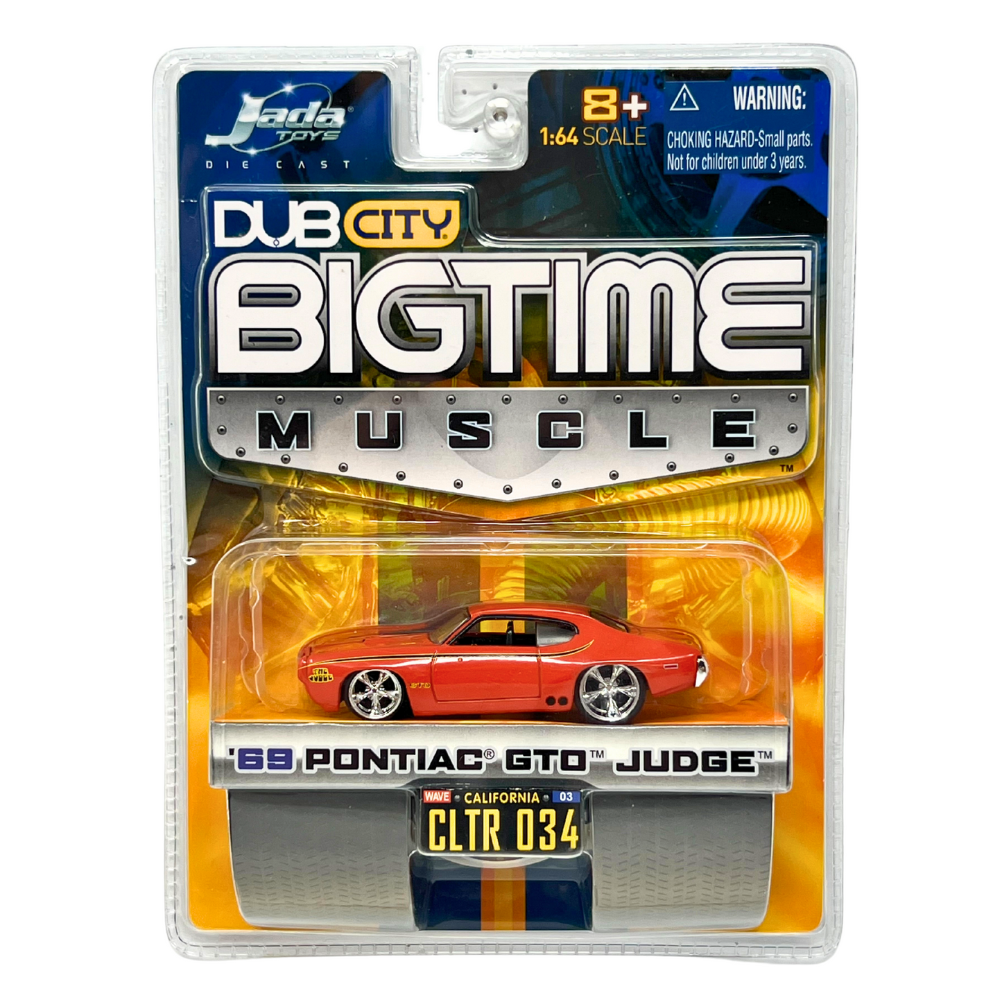Jada Dub City Bigtime Muscle 1969 Pontiac GTO Judge 1:64 Diecast Red