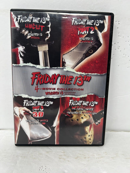 Friday the 13th 4-Movie Collection (DVD) Horror Good Condition!!!