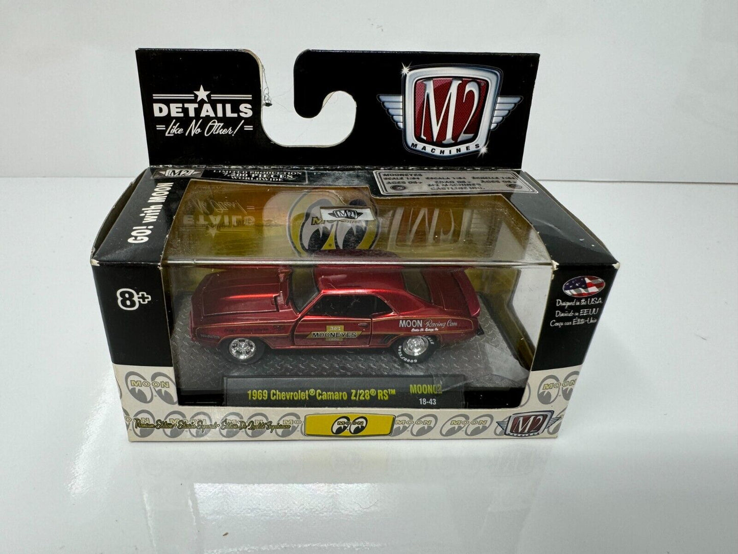 M2 Machines Moon Eyes 1969 Chevrolet Camaro Z28 RS 1:64 Diecast