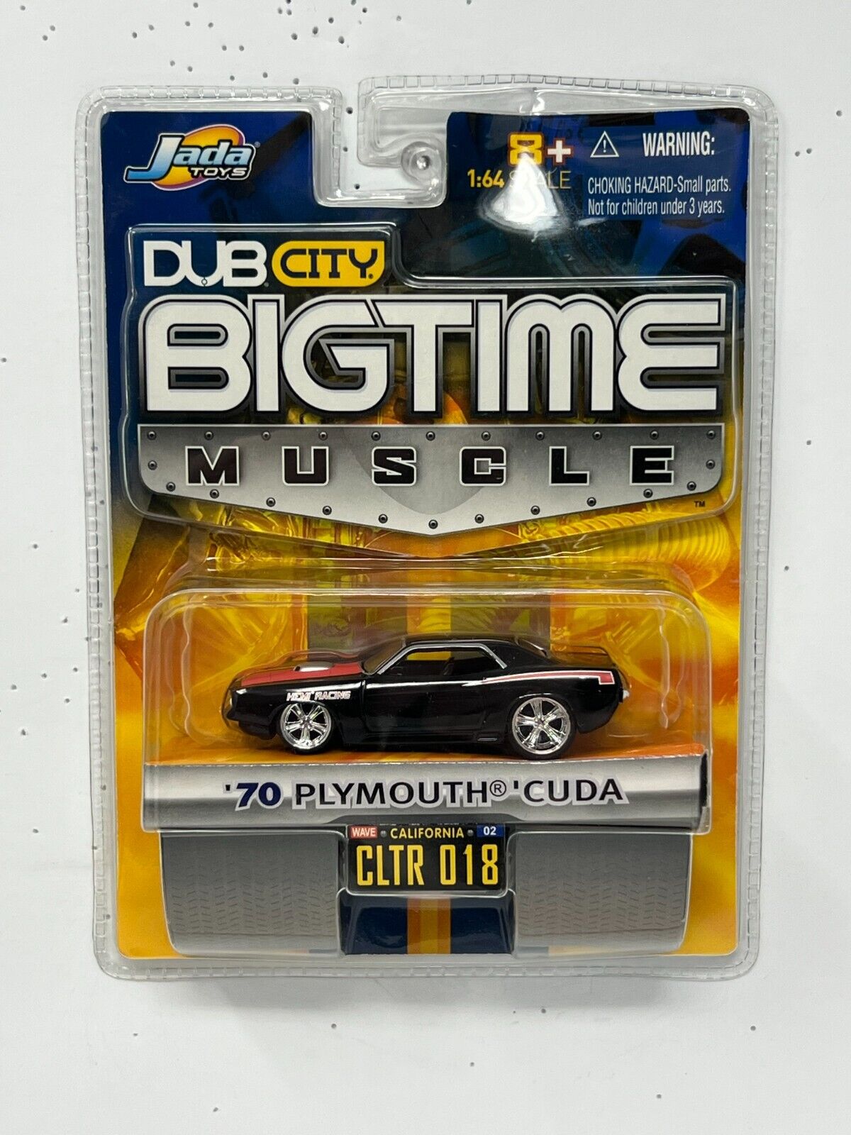 Jada Dub City Bigtime Muscle 1970 Plymouth 'Cuda 1:64 Diecast Black