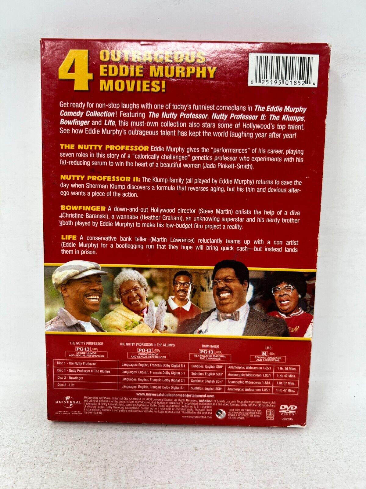 The Eddie Murphy Comedy Collection (DVD) Good Condition!!!