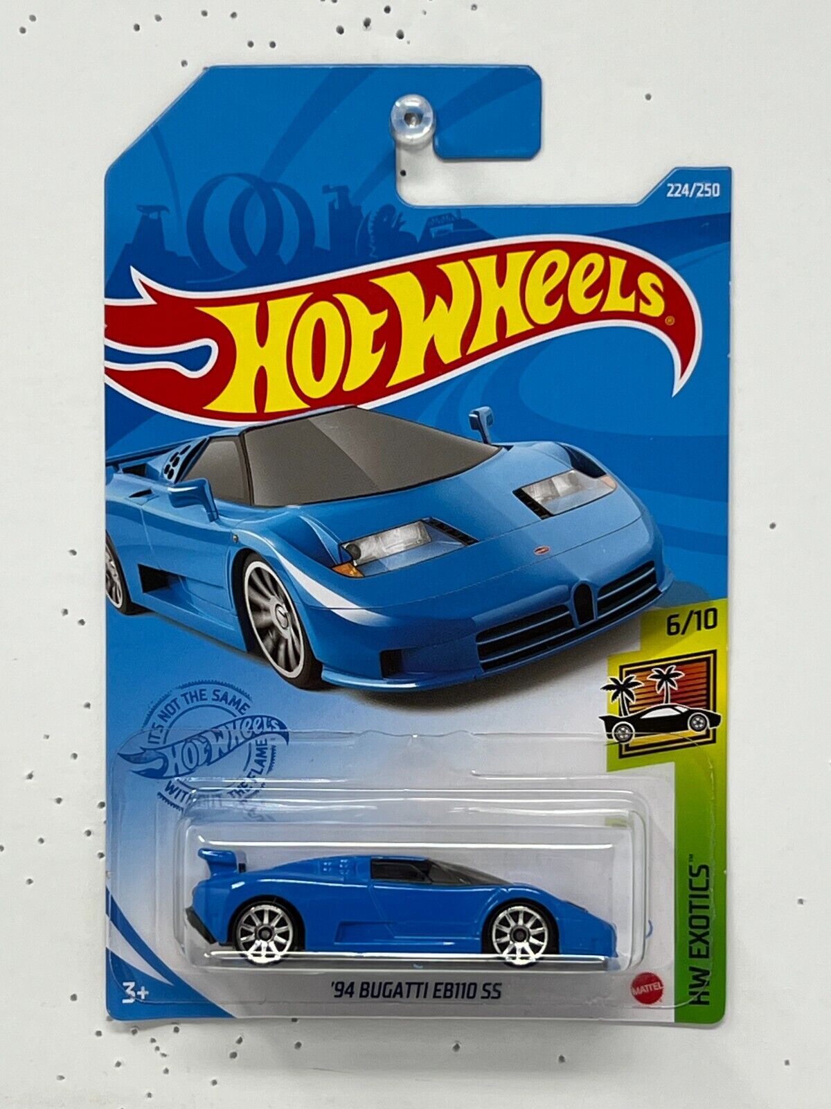 Hot Wheels HW Exotics '94 Bugatti EB110 SS Blue 1:64 Diecast Version 2