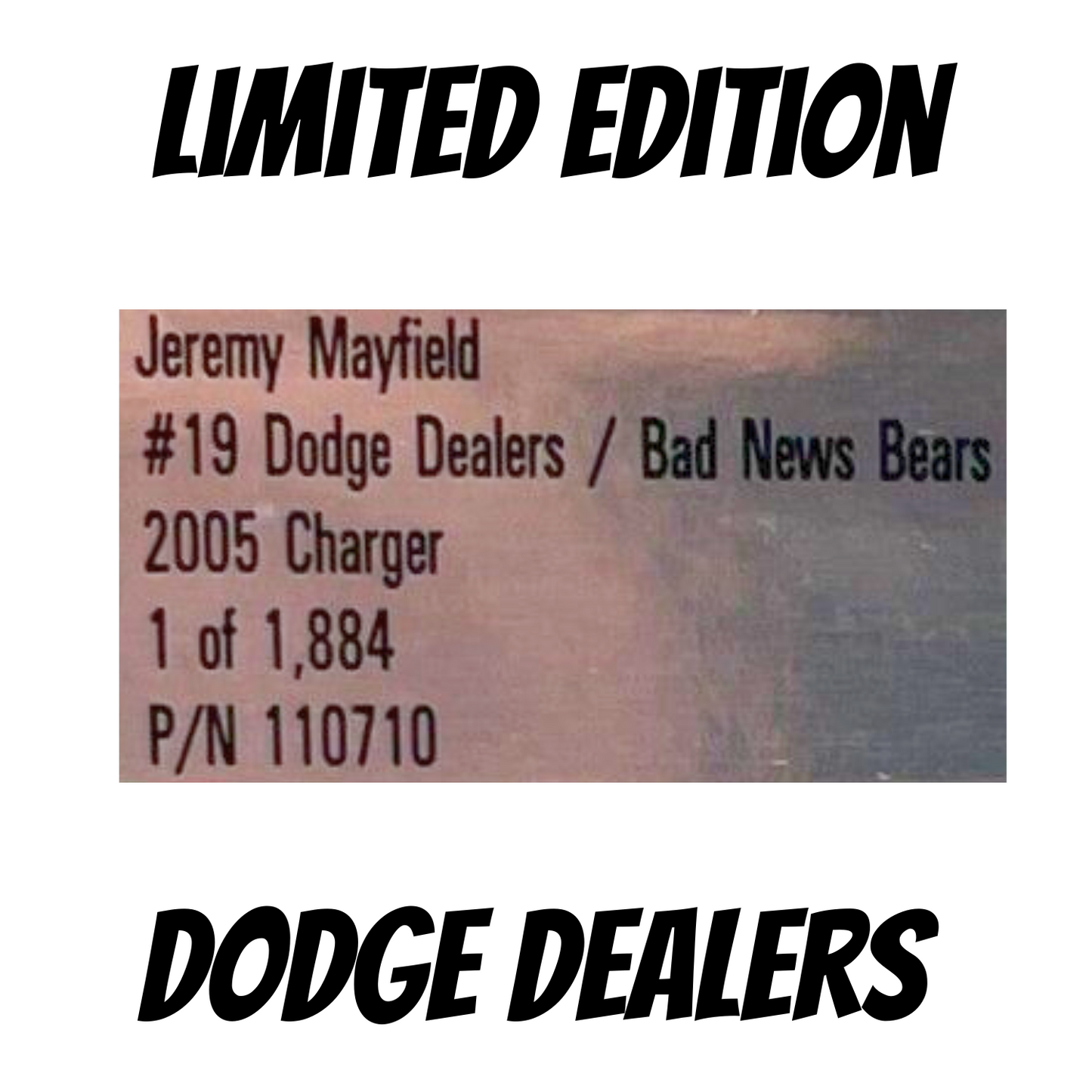 Action Nascar #19 Jeremy Mayfield Dodge Dealers (1 of 1,884#) 1:24 Diecast