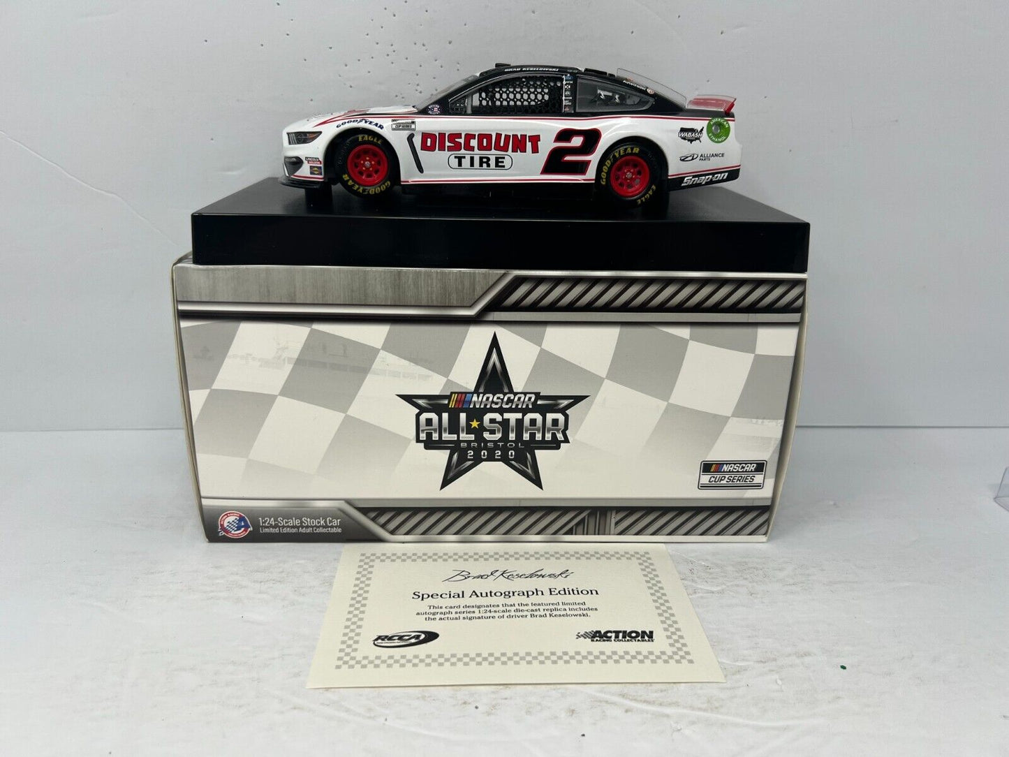 Lionel Racing #2 Brad Keselowski Mustang 1:24 Diecast Autographed (1 of 96#)