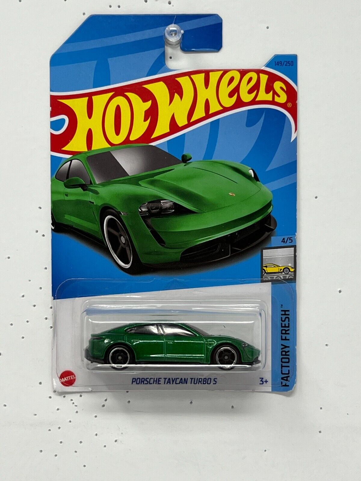 Hot Wheels Factory Fresh Porsche Taycan Turbo S Green 1:64 Diecast V2