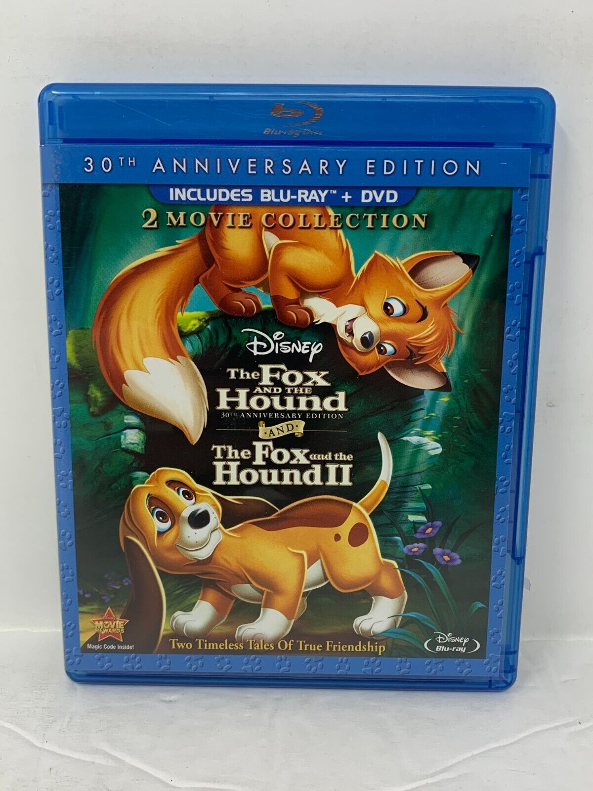 Fox and the Hound 2 Movie Collection (Blu-ray + DVD) Disney Classic Good Shape!!