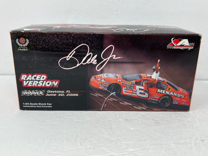 Action Nascar #8 Dale Earnhardt Jr. Menards Chevy Daytona Raced Win 1:24 Diecast